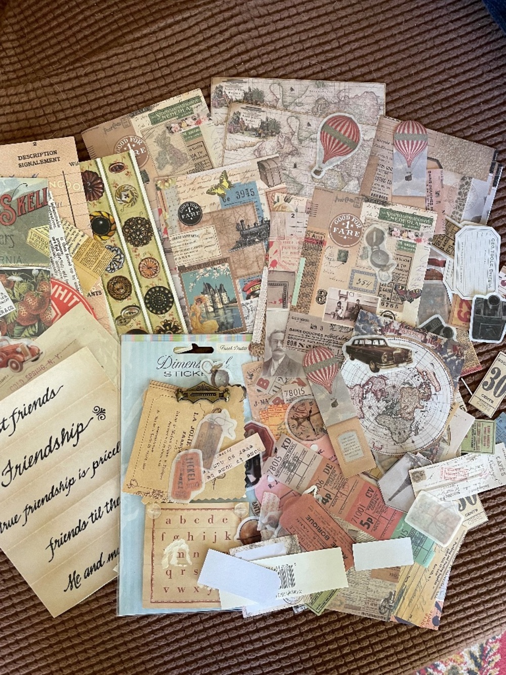PRICE DROP! 50+  Vintage Travel Ephemera Pack - Great For Junk Journals, etc.